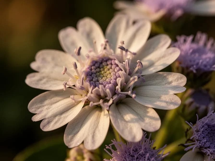 Ageratum-Trockenblumen-Potpourri