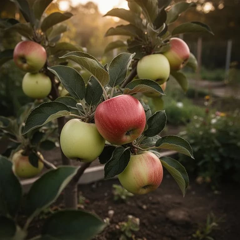 Winter pruning of a Honeycrisp apple tree revealing its open-center branch structure