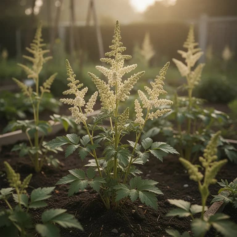 Astilbe - Reposo y brotación temprana