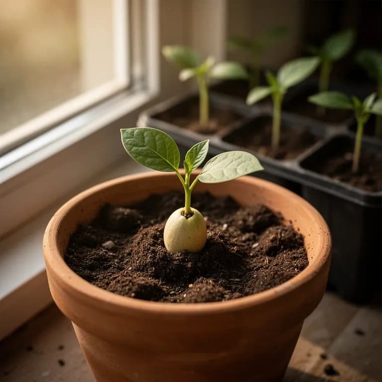 Aguacate - Germinación y brotación