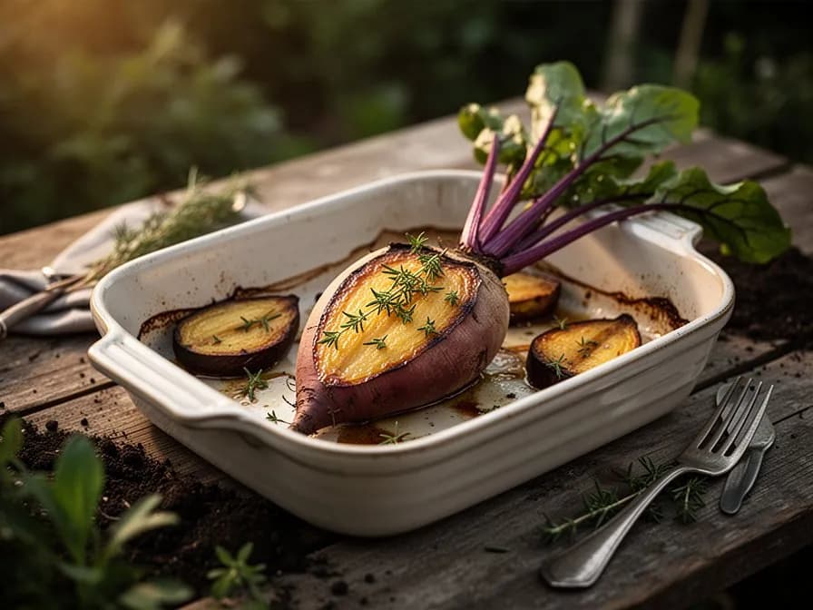 Honey-Roasted Cylindra Beet Rounds