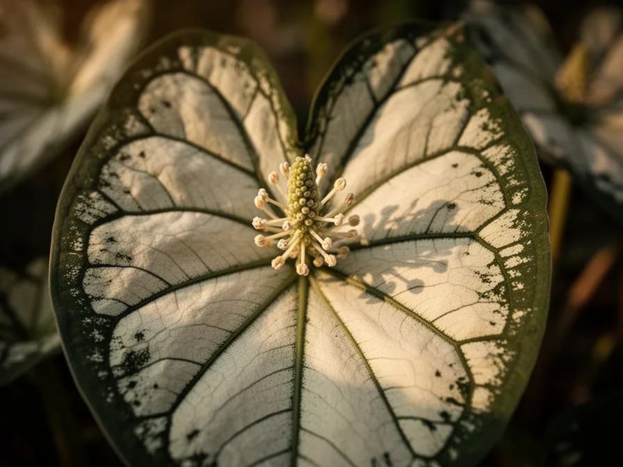 Caladium-Knollen bereit zum Pflanzen mit sichtbaren Wachstumsaugen