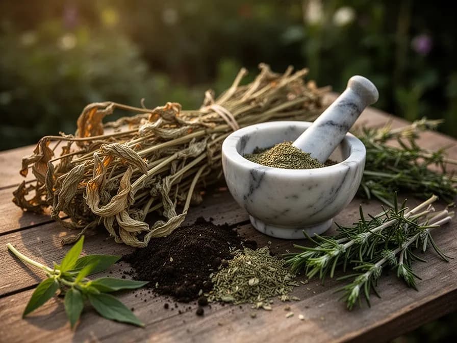 Frisches Kalmusrhizom mit charakteristischem aromatischem Inneren