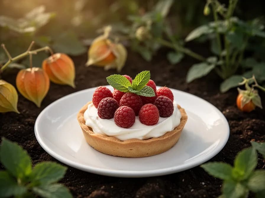 Eine Keramikschüssel gefüllt mit geschälten reifen Kapstachelbeeren in ihrer goldorangen Farbe