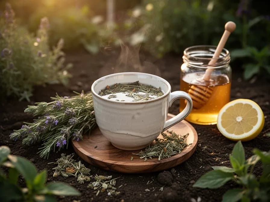 Trozos de corteza seca de uña de gato y corteza desmenuzada listos para preparar té