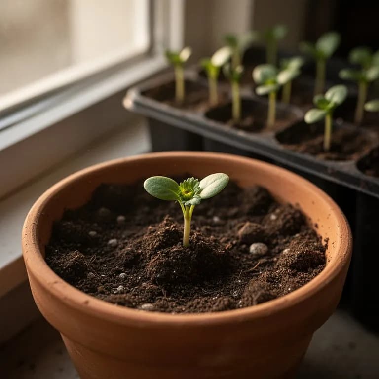 Chrysanthemum - Seed Germination or Cutting Establishment