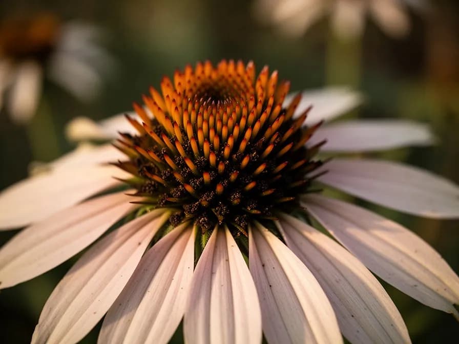 Frischer Echinacea-Wurzel- und Blütentee