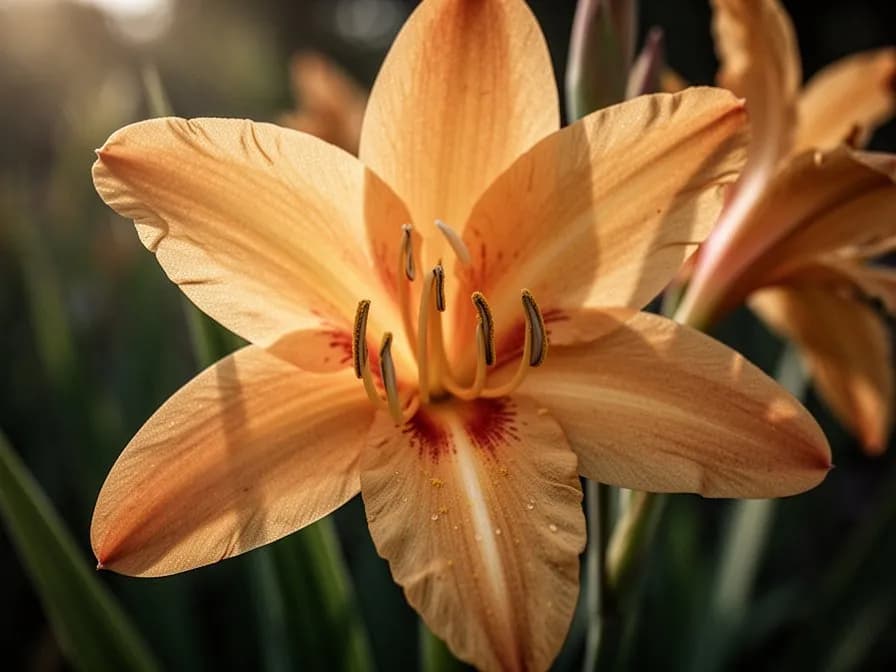 Crocosmia-Knollen bereit zur Frühjahrspflanzung mit sichtbaren Wachstumspunkten