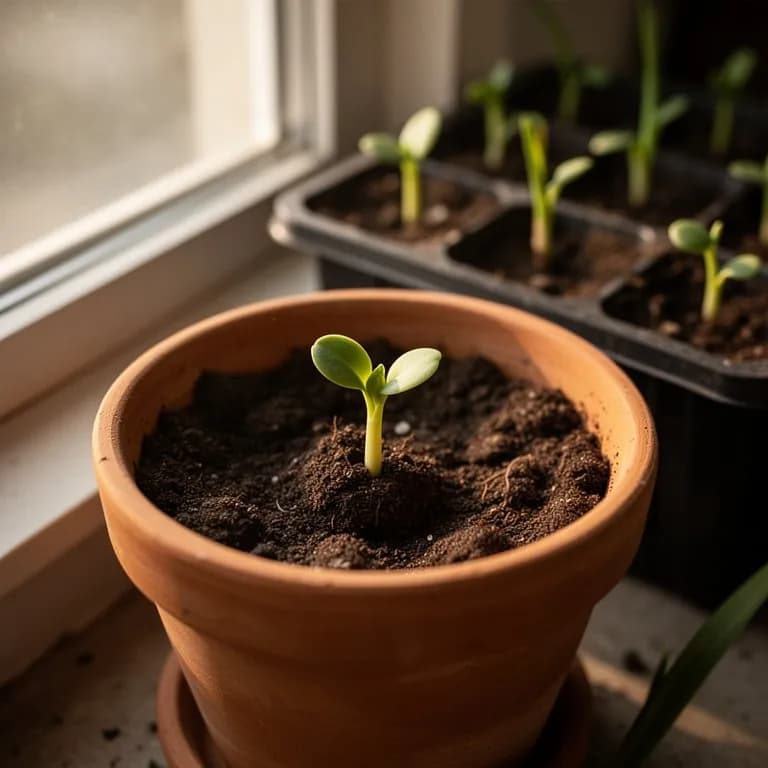 Junge Tagliliensprossen im zeitigen Frühling