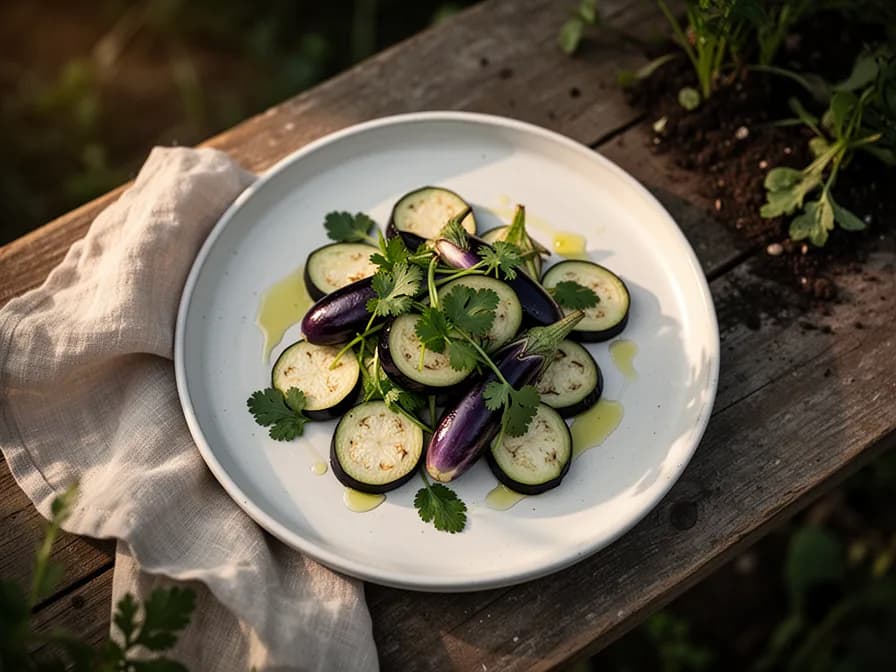 Pad Makua Yao (Stir-Fried Thai Eggplant with Basil)
