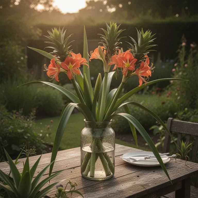 Getrockneter Eucomis-Samenstände-Kranz