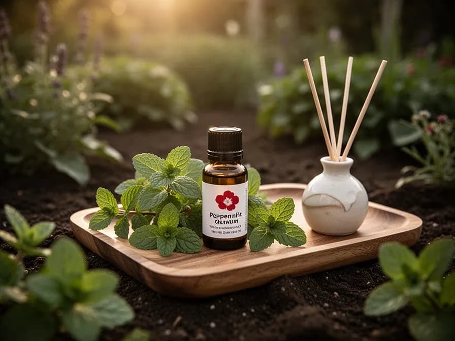 Peppermint Geranium Iced Tea