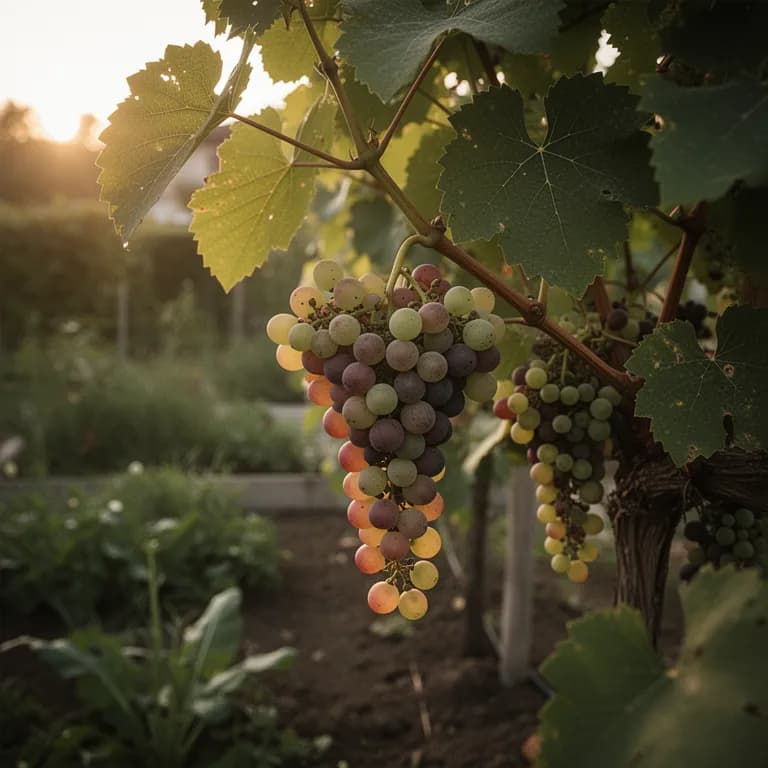 Surtido de variedades de uva, incluidas uvas de mesa rojas, verdes y negras