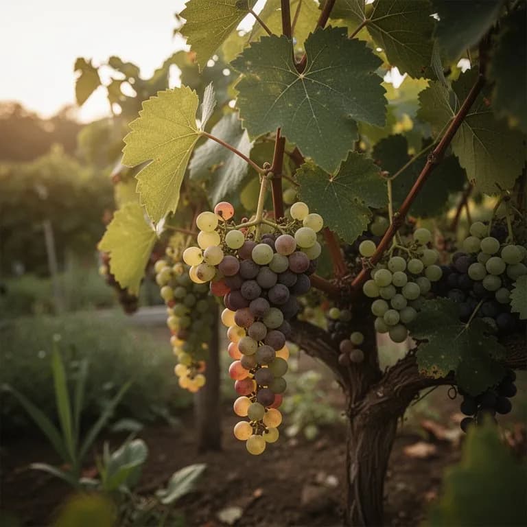Ruhende Riesling-Rebe wird im Winter geschnitten