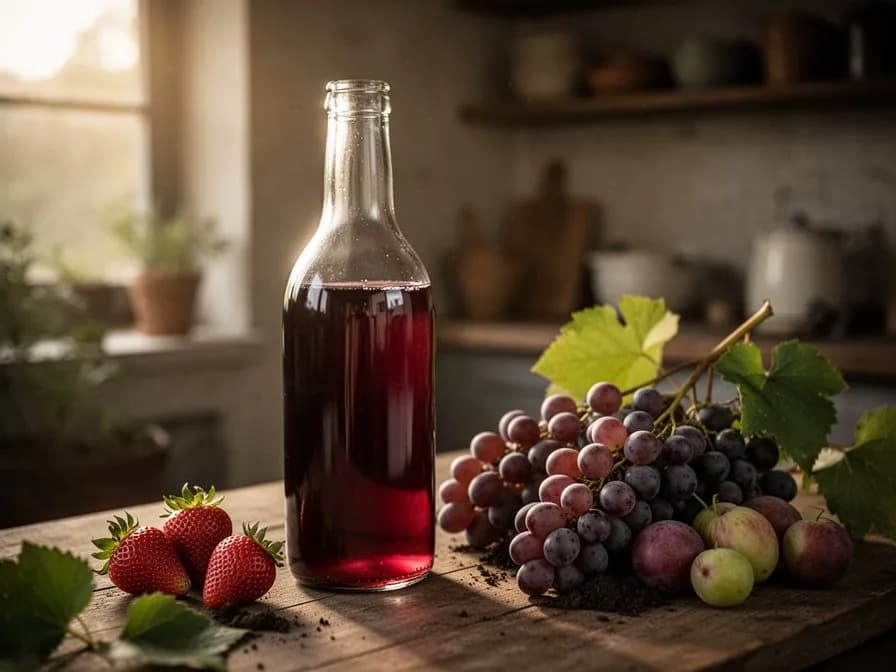 Hausgemachter Zinfandel-Trauben-Shrub (Trinkessig)
