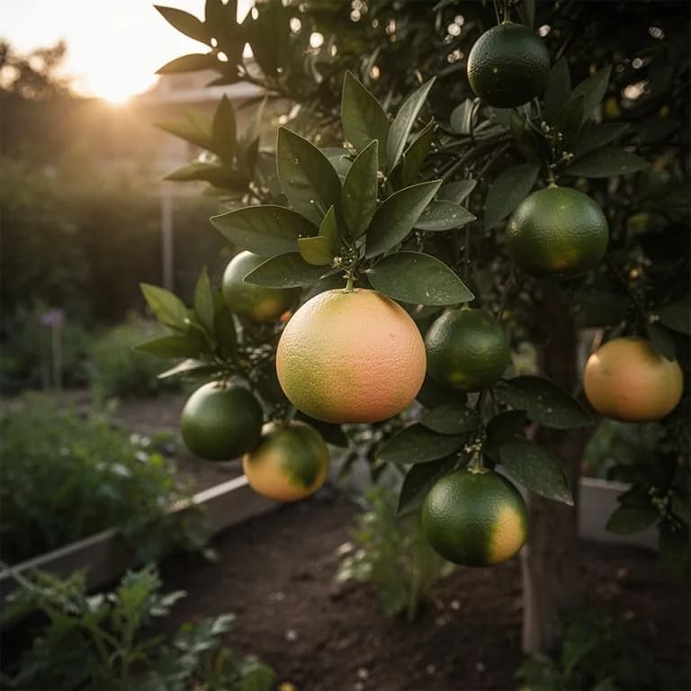 Tres variedades de pomelo lado a lado, de pulpa blanca, rosa y roja, sobre una superficie rústica
