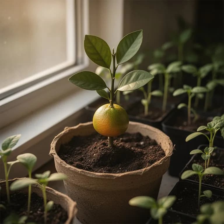 Grapefruitbaum - Baumschul-Etablierung