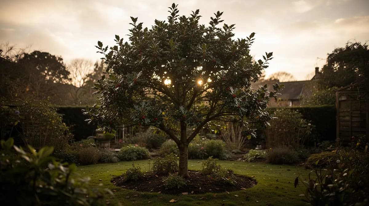 Holly-Themed Christmas Wreath Craft