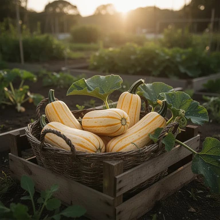 Ripe honeynut squash with deep orange-tan skin arranged on a rustic wooden surface
