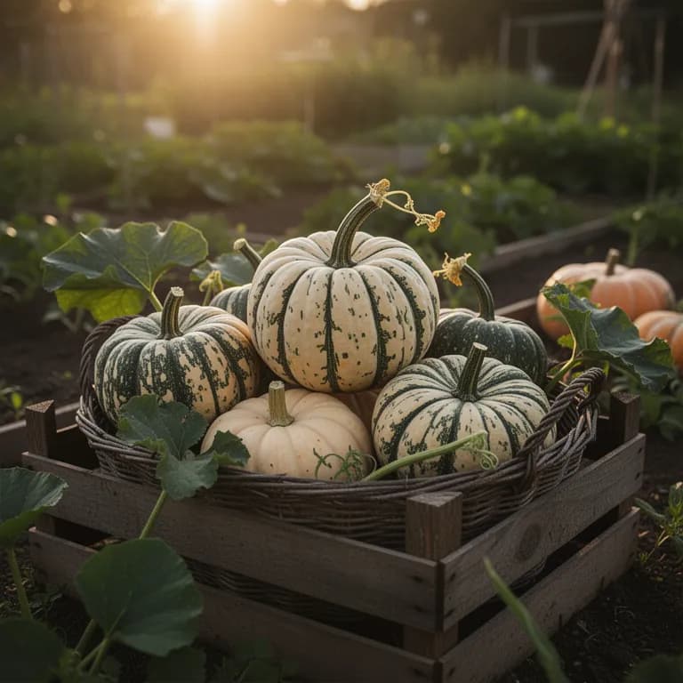 Großer blaugrauer Hubbard-Kürbis, der im Herbstsonnenschein auf einer Holzfläche nachreift