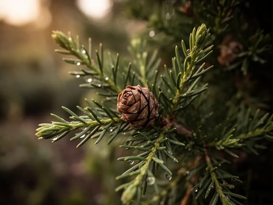 Dried juniper berries used for gin production and cooking