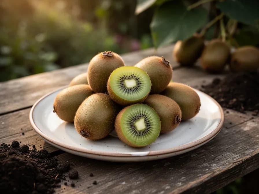 Kiwi-Erdbeer-Pavlova-Topping
