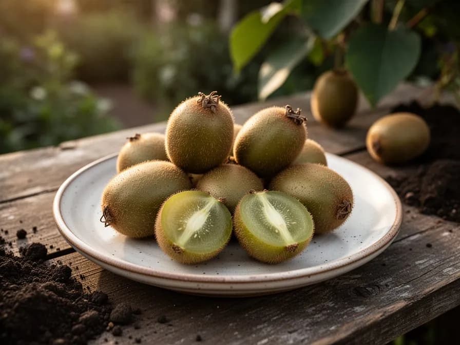 Golden Kiwi Tart with Vanilla Cream