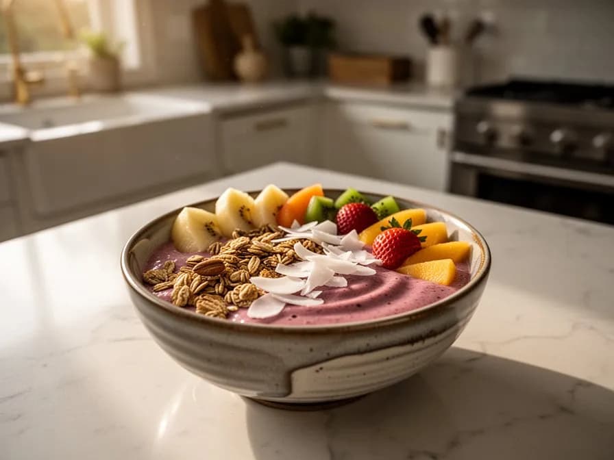 Ensalada tropical de langsat