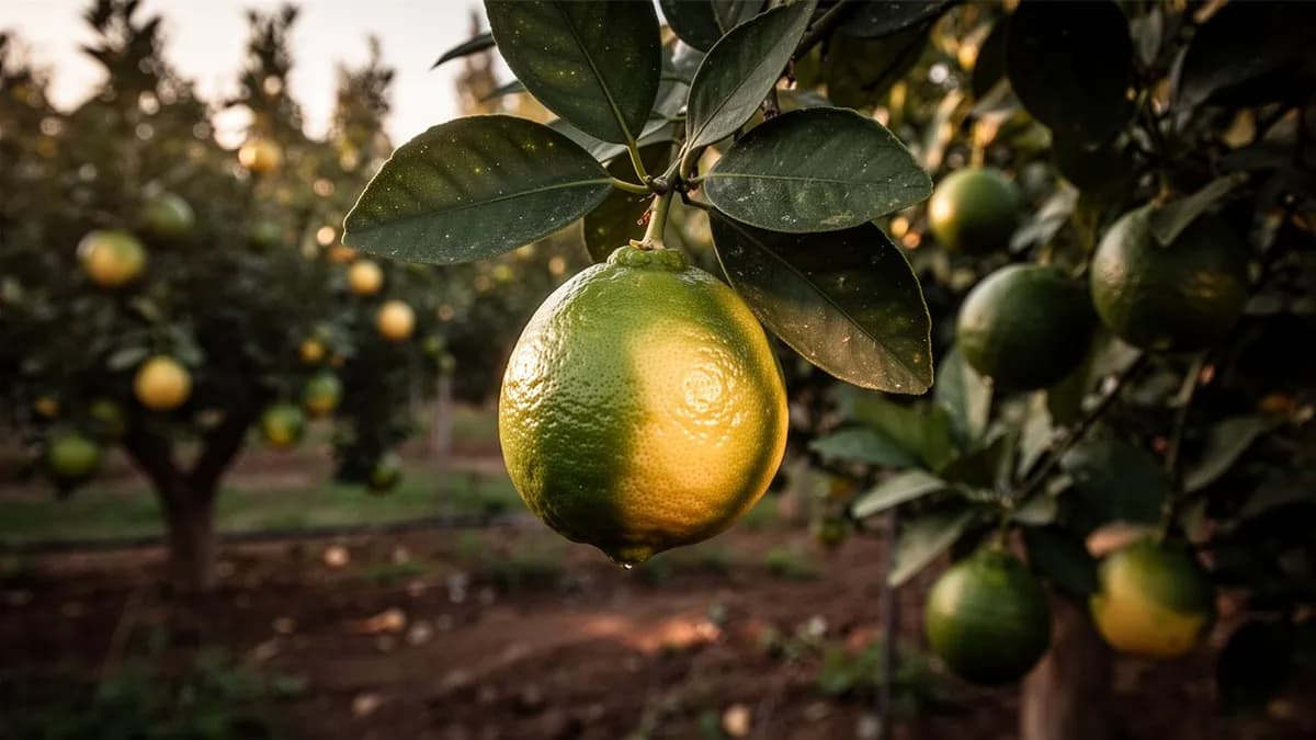 Cuenco con ralladura fresca de lima persa junto a limas enteras sobre una tabla de cortar de madera