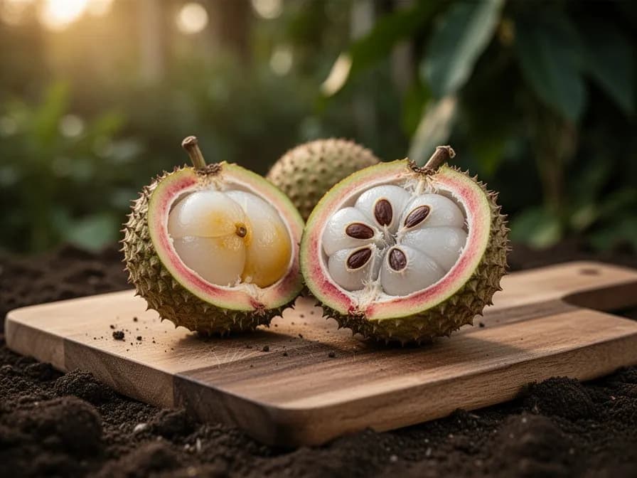 Longan-Kokosmilch-Pudding