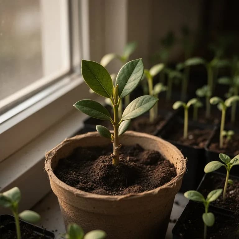 Nispero Japonés - Germinación y plántula
