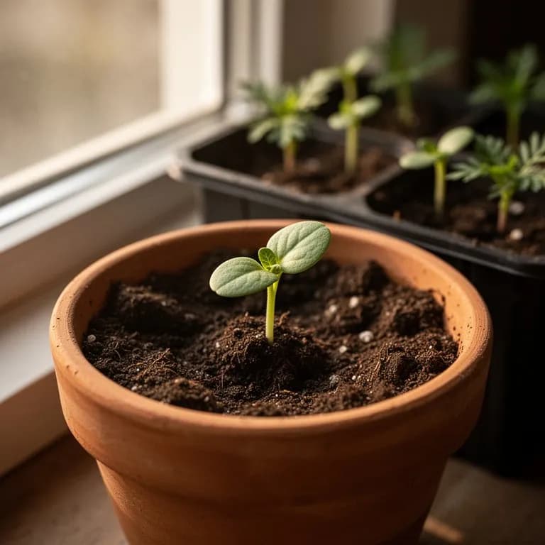 Caléndula africana - Germinación de la semilla