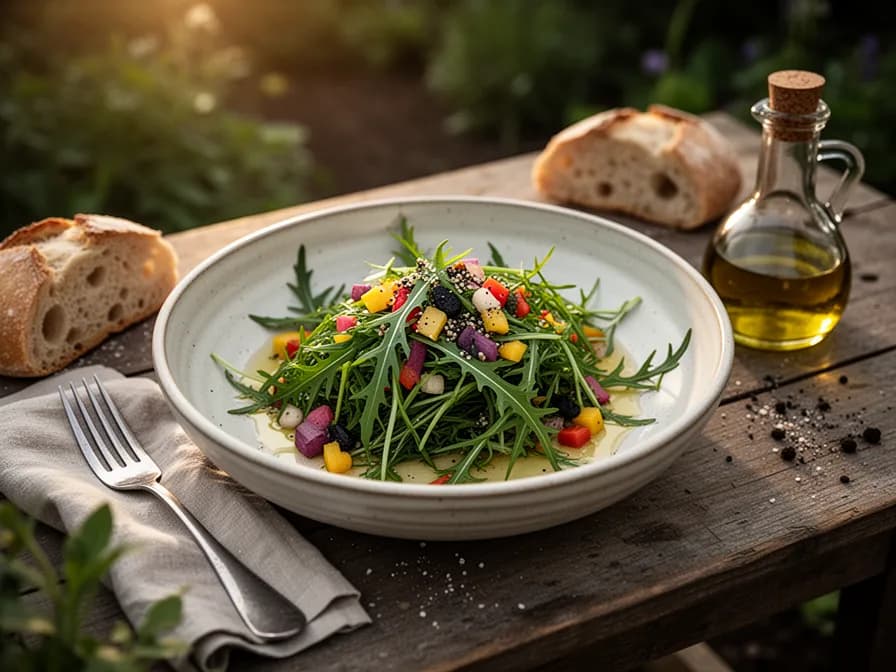 Mizuna and Sesame Salad