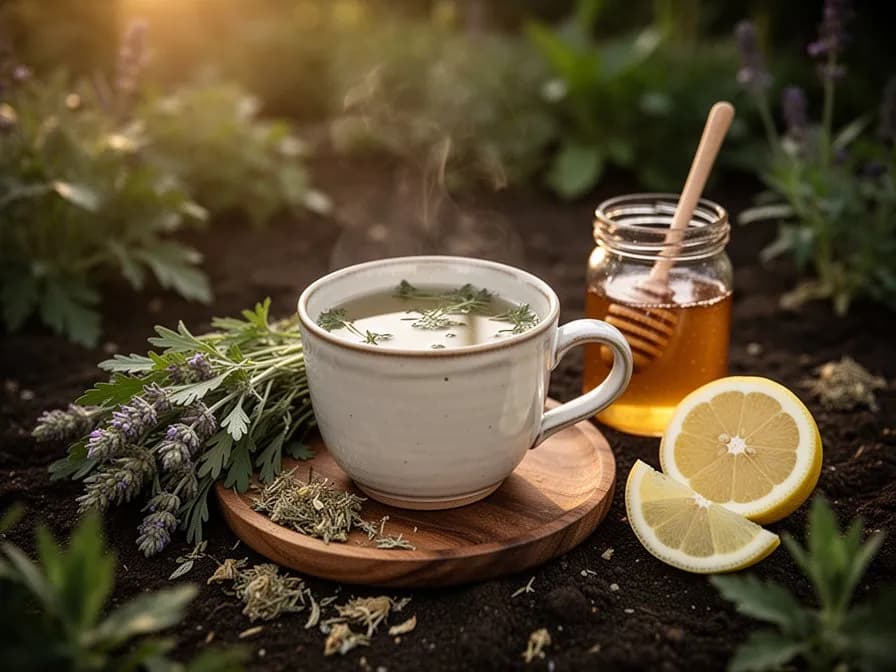 Té calmante de artemisa