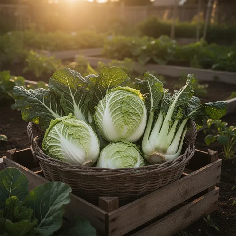 Mature napa cabbage head cut and ready for the kitchen