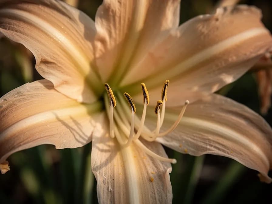 Nerine-Pressblumen-Kunstkarte