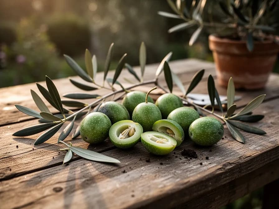 Aceite de oliva virgen extra siendo prensado en frío a partir de aceitunas recién cosechadas
