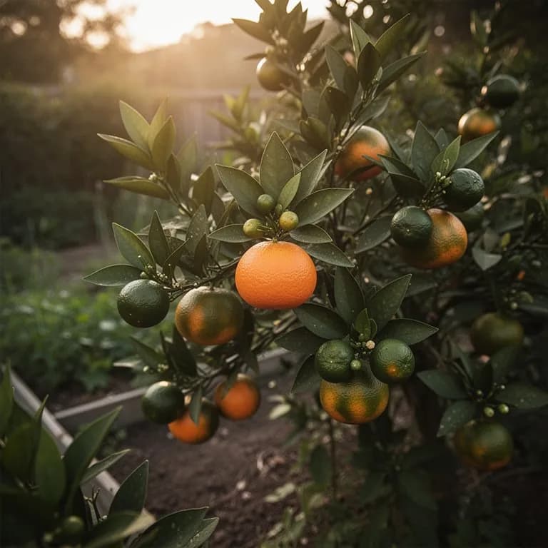 Mandarina - Plantación y establecimiento de raíces