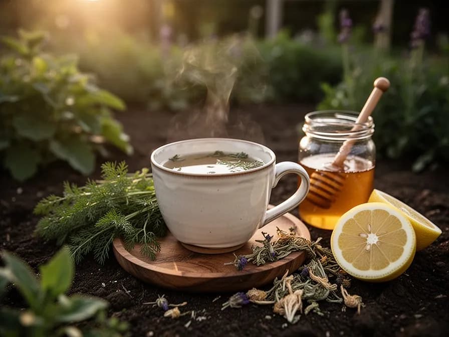 Infusión de Miel con Raíz de Osha
