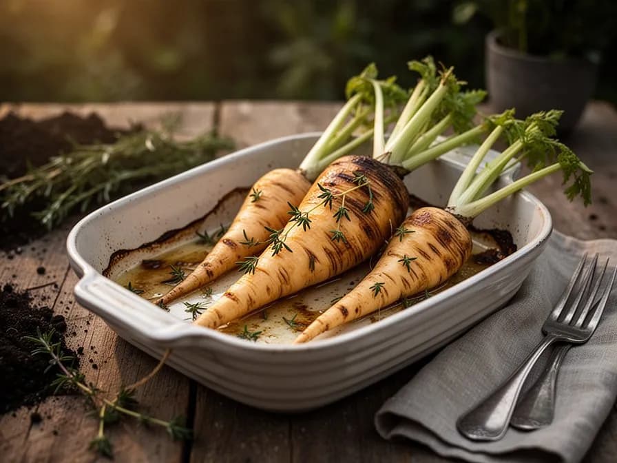Honey-Roasted Parsnip Wedges