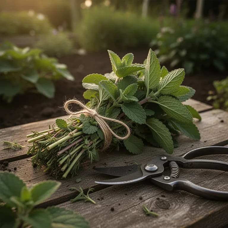 Infusión herbal de pachulí y menta