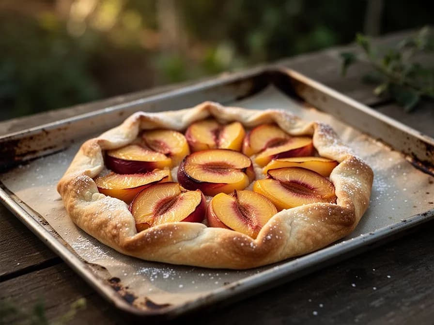 Donut Peach and Burrata Salad