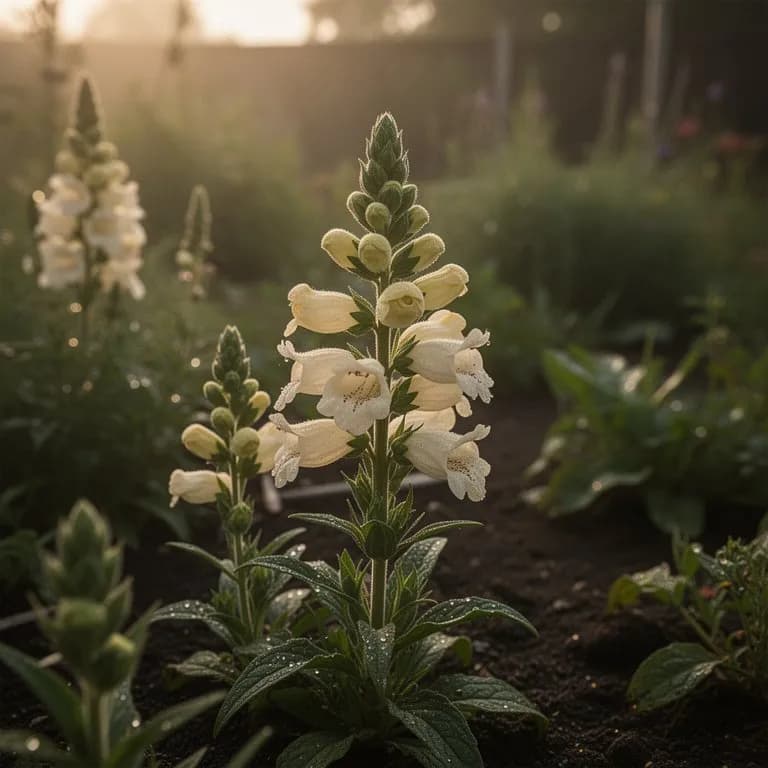 Penstemon-Blüten-Eiswürfel für Gartenpartys