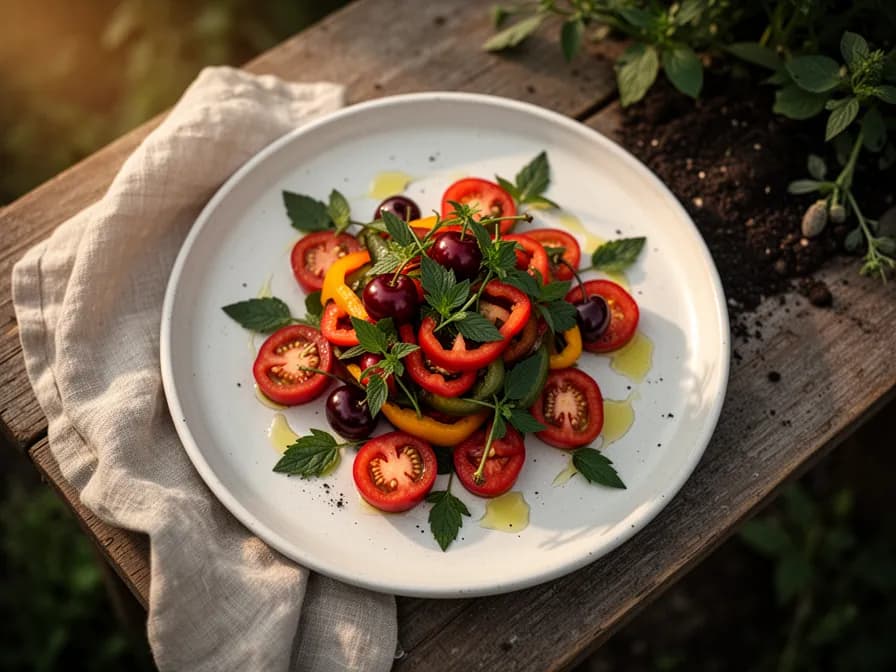 Schnell eingelegte Kirschpaprika