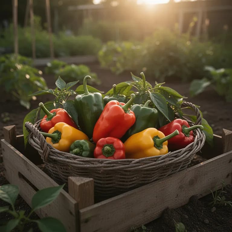 Cluster of ripe golden-orange datil peppers ready for harvest