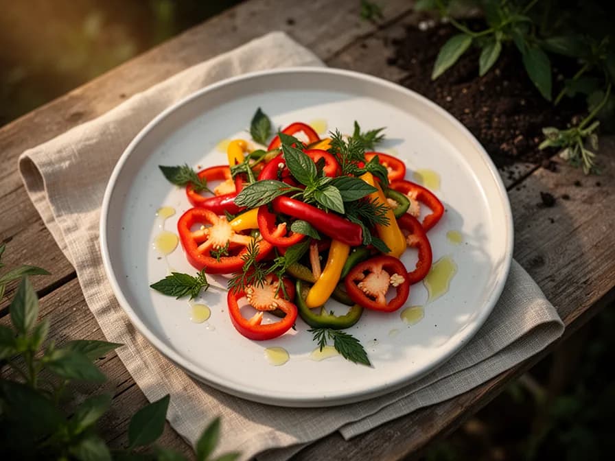 Jar of pickled Hungarian Wax pepper rings in vinegar brine
