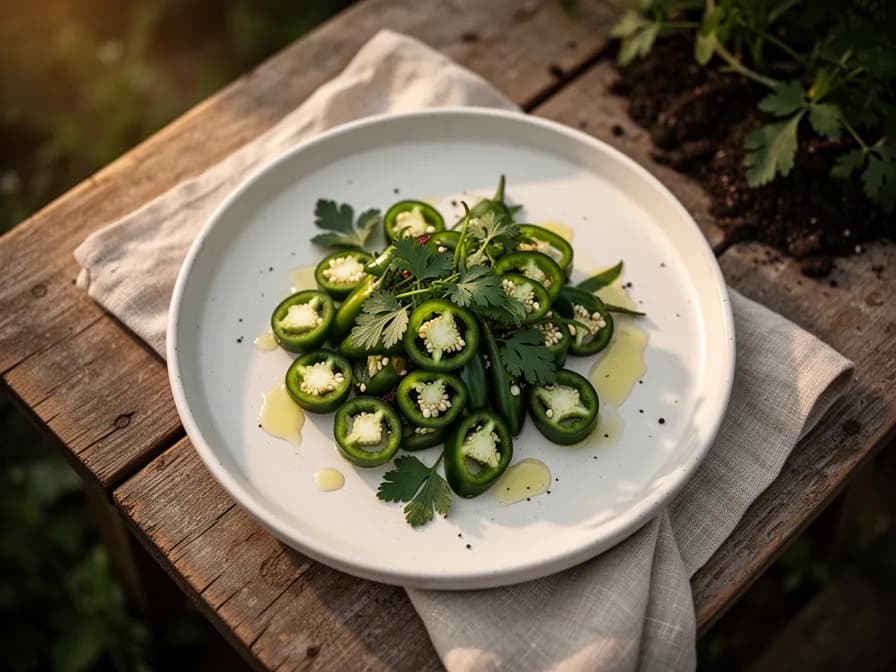 Schnell eingelegte Jalapeños