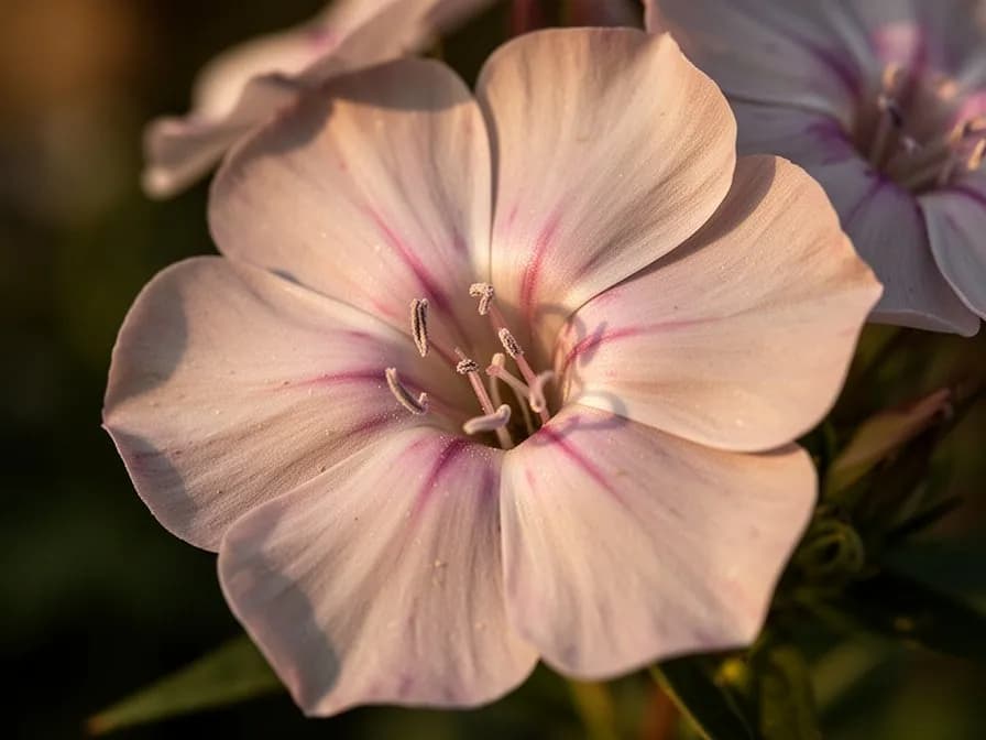 Mehrere Phlox-Sorten mit weißen, rosa, magentafarbenen und zweifarbigen Blütenrispen