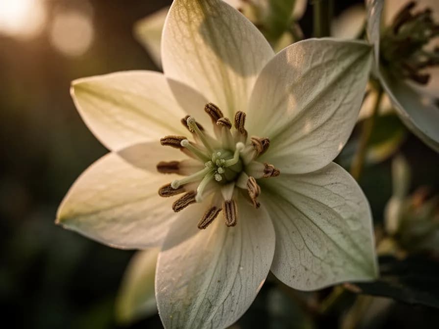 Geteilte Gelenkblumen-Rhizome, bereit zum Neupflanzen
