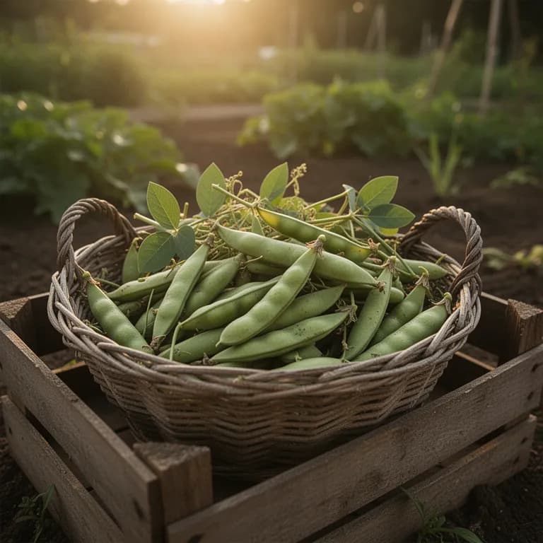 Hands shelling fresh green pigeon peas from their pods
